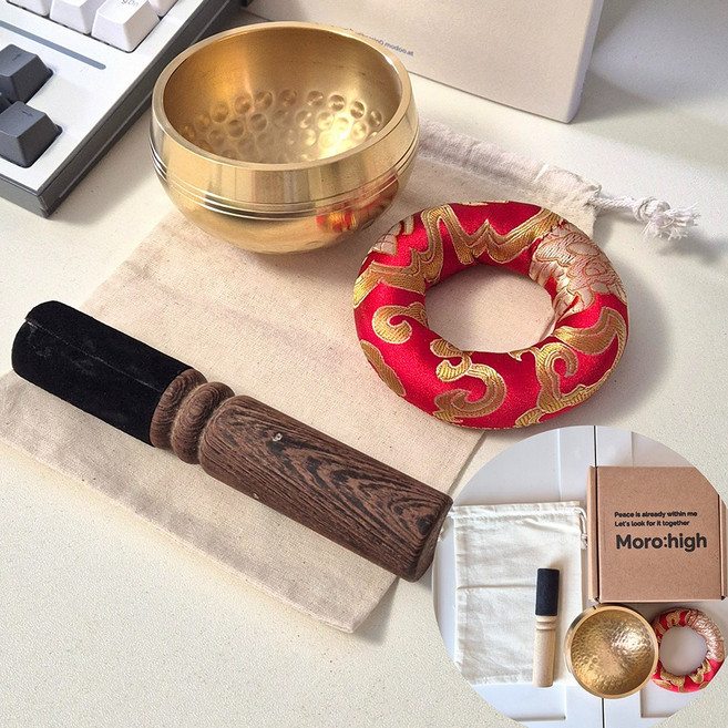 싱잉볼 3종 세트 명상종 명상도구 입문용 초보자용 소형, 싱잉볼 세트, 1개