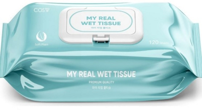 코스더블유 물티슈 대용량 캡형 도톰한 무향 120매 10팩, 10개