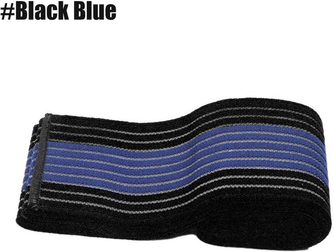 TIKE 탄성 랩 발목 지원 중괄호 압축 무릎 팔꿈치 손목 발목 손 지원 랩 스포츠 붕대 스트랩, 1 PC Bla Blue