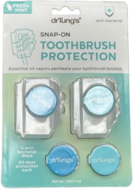 닥터텅스 칫솔프로텍터 2pcs 구성 (색상 랜덤), 블루/그린 랜덤 - 쿠팡