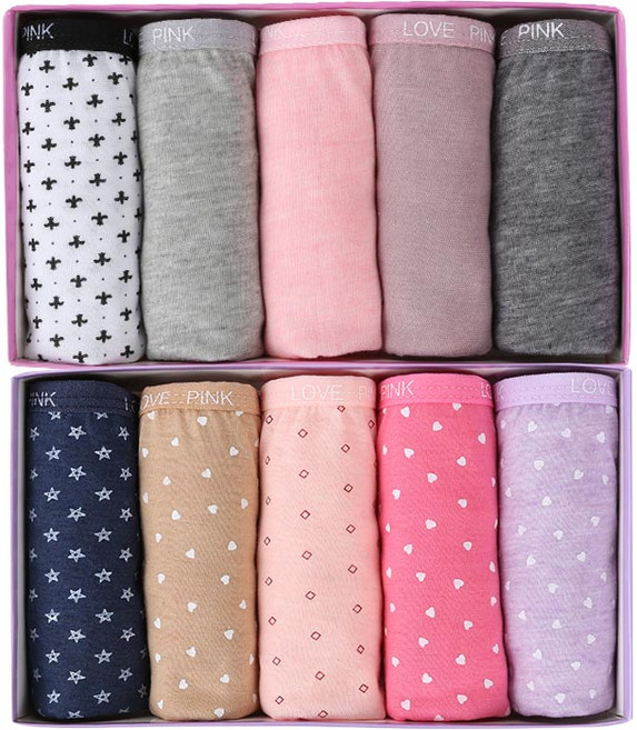 예스플러스 데일리 럽핑크 여성팬티 10P