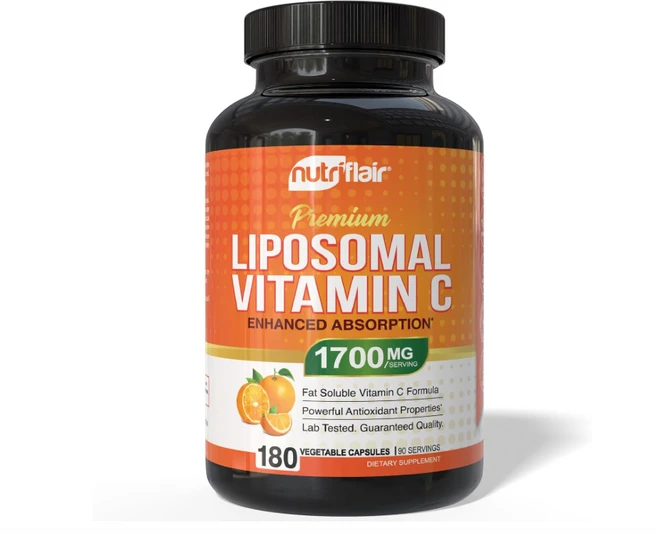 뉴트리플레어 2통 리포조말 비타민C 1600mg 180캡슐 리포솜비타민C 180정 2개, 1개 - 쿠팡