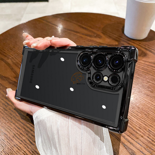 Rabbit Technology 四角加厚抗震 鏡頭全包 適用三星透明手機殼