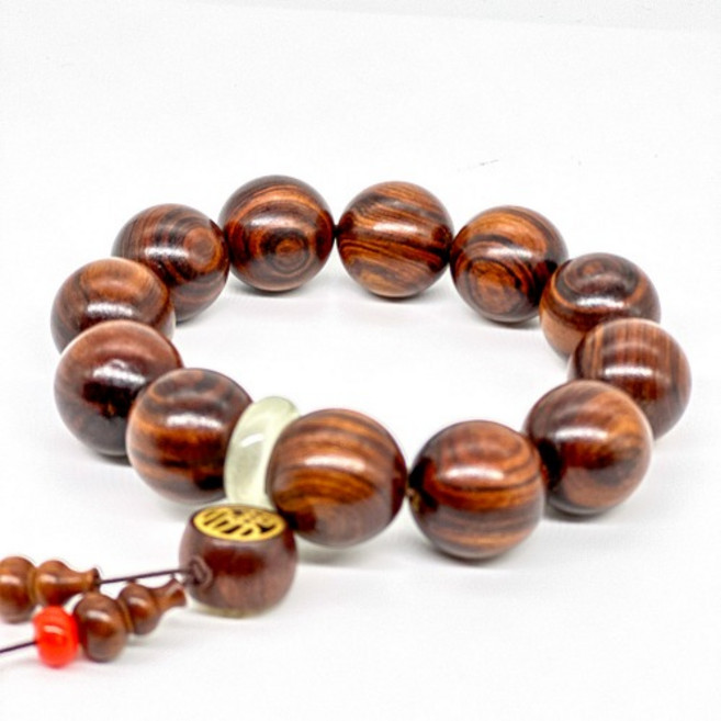 불교 불자 스님 차량용 무사고 기원 야광 황화리 나무 단주 염주 20mm