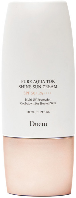 듀엠 퓨어 아쿠아 톡 샤인 선크림 혼합자차 SPF50+ PA++++ 50ml