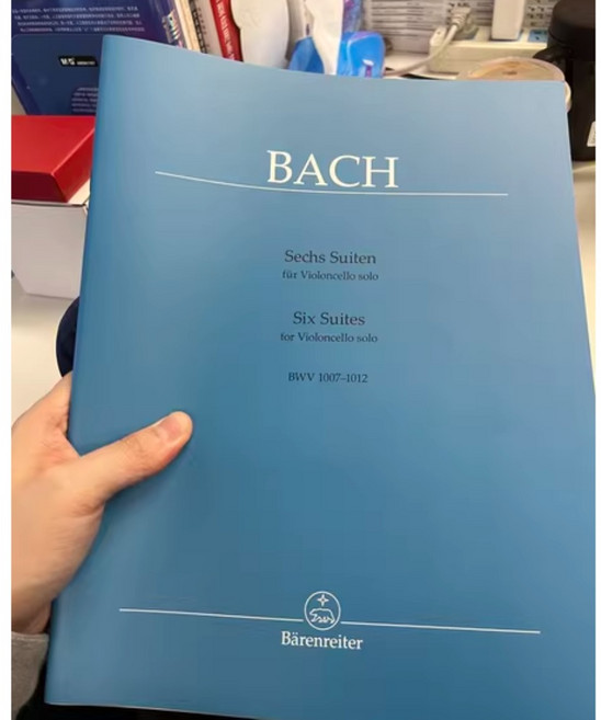 바흐 첼로 악보 모음곡 독일 베어 라이더 오리지널 수입 세바스찬 모음곡, free