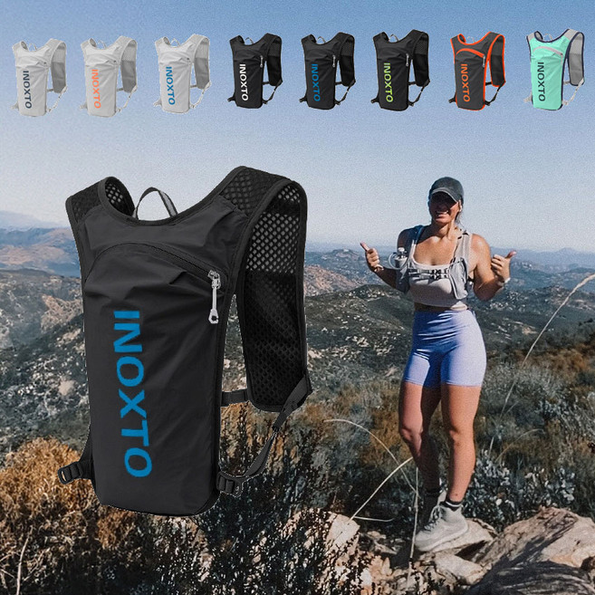 비르피츠 150g 초경량 트레일 러닝백 베스트, 블랙 블루 (Free)