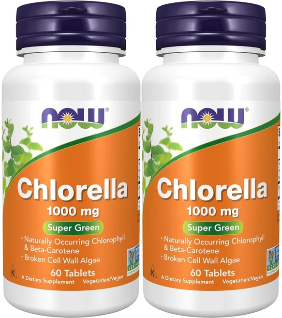 나우푸드 클로렐라 1000mg 테블릿, 60정, 2개 - 쿠팡
