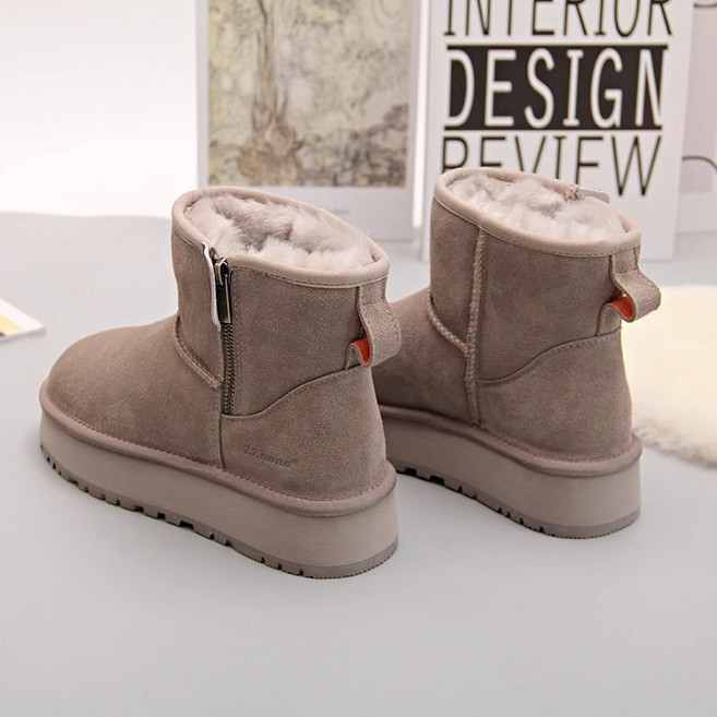 여성 겨울 어그부츠 양털 방한 미끄럼방지 V