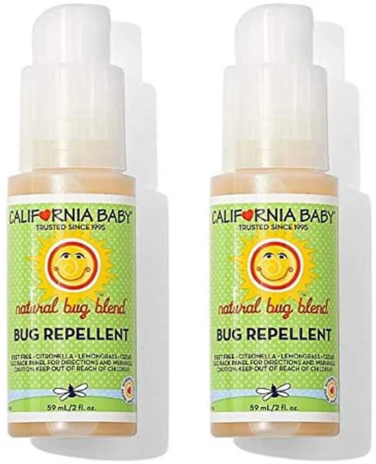 California Baby 캘리포니아베이비 유아 어린이 모기 시트로넬라 스프레이 59ml, 2개 - 쿠팡