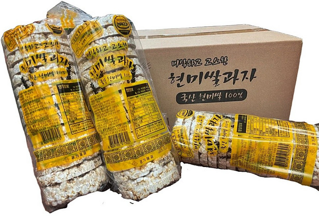 경기제과 국산 현미 뻥튀기 쌀과자 나눔간식 박스단위 대용량, 1.3kg, 1박스