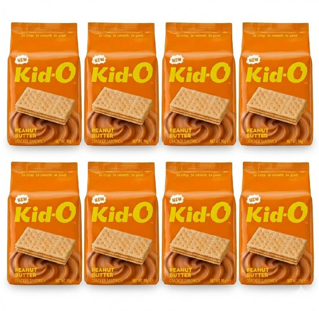 키도 피넛 버터 크래커 샌드위치 90g x 8게, 8개