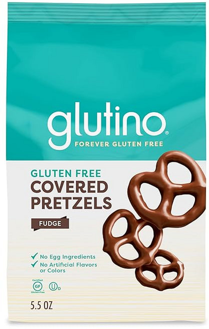 글루티노 글루텐 프리 퍼지 커버드 프레첼, 156g, 1개