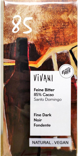 Vivani 德國 精選85%黑巧克力 80g/片, 80g, 1個