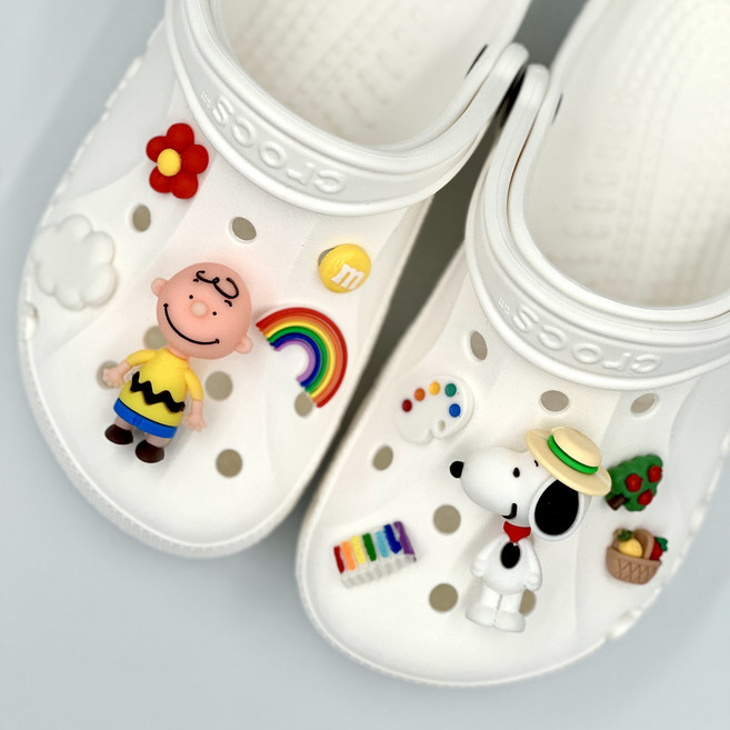 신발 꾸미기 스누피 찰리브라운 파츠 세트(10pcs)