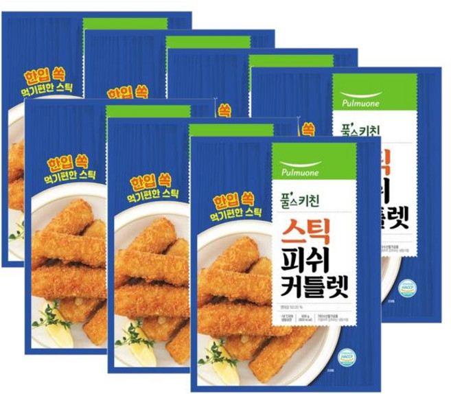 풀무원 스틱피쉬 커틀렛 생선까스, 7개, 600g