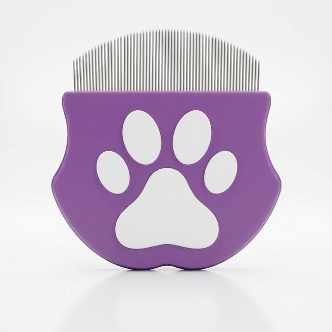 [바니오] 강아지 고양이 눈꼽빗 / 눈 주변 전용 미세 이물 제거 3종 세트 단품, 1개, 퍼플