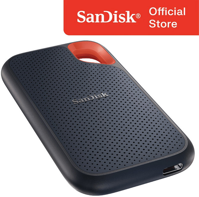 샌디스크 익스트림 포터블 외장 SSD e61, 4TB, 블랙