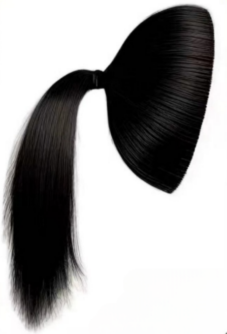 데일리킷 감쪽같이 안보이는 헤어 뽕 똥 머리 볼륨 업 포니테일가발, 1개, 리얼블랙모