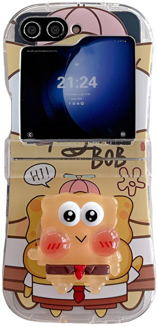 삼성 갤럭시z플립5 z플립6 z플립7 힌지보호 애니메이션 등장인물 핸드폰케이스