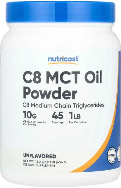 Nutricost 뉴트리코스트 C8 MCT 오일 1lb (454g) 파우더 건강보조식품 - 쿠팡