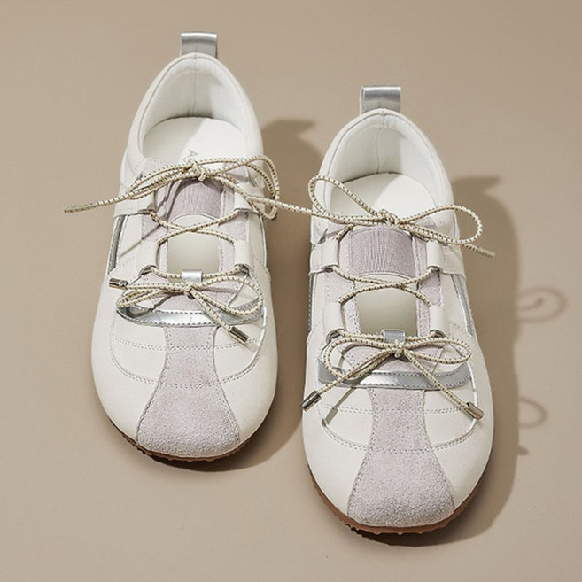 여성용 리본 스트랩 메리제인 스니커즈 키높이 밴딩 발편한 운동화 단화 3.5cm