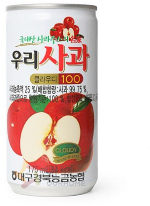 [농협]우리 과일 주스 캔, 175ml, 30개
