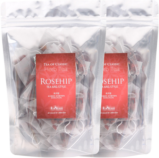 티리얼 로즈힙 삼각 티백차 50T 허브티, 1개, 50개입, 62.5g, 2.5g