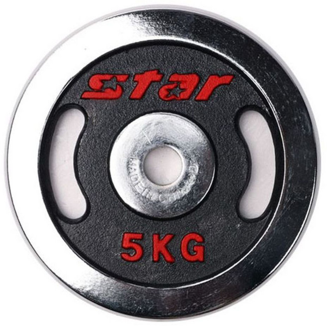 스타 원판 바벨 역기 중량 원판 데드리프트 판 5KG ykm*5769jZ, 없음, 1개