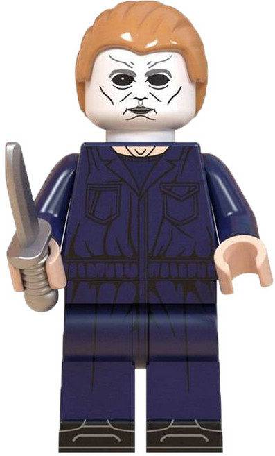 공포/호러 괴수몬스터귀신악마빌런 캐릭터 30종 VER.1 호환블럭 브릭미니피규어 취미/수집/장식/컬렉션용 커스텀 블록피겨, HRR110. 마이클 마이어스(할로윈), 1개