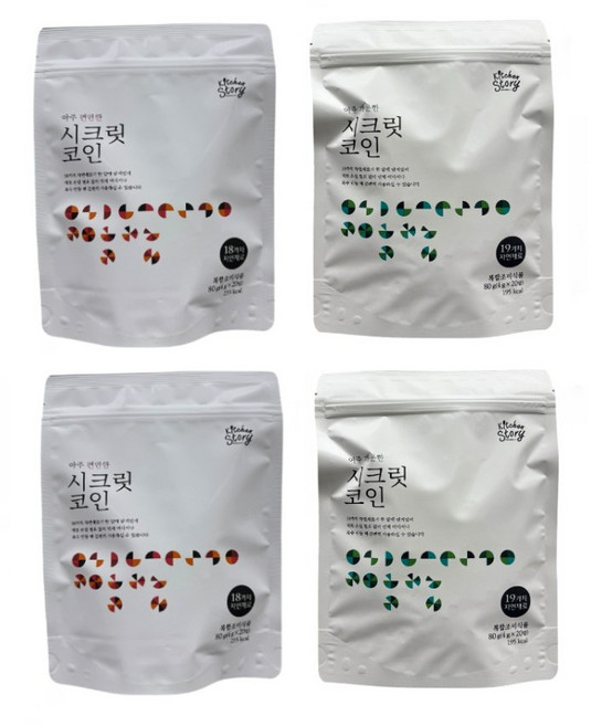 시크릿코인 편안한맛 20알 2팩+개운한맛 2팩 코인 육수, 4개, 80g