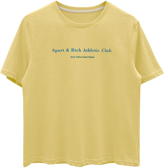 Allo Fu 알파벳 티셔츠 여성 봄 블라우스 캐주얼 프린트 라운드 터틀넥 블라우스 21326