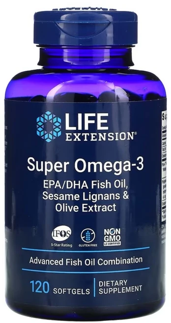 라이프익스텐션 슈퍼 오메가 3 소프트젤, 120정, 1개 - 쿠팡
