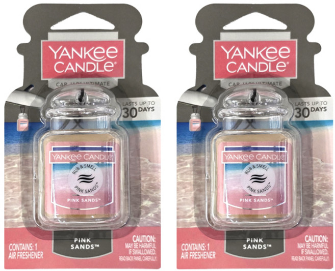 양키캔들 카자 얼티메이트 차량용 방향제, 2개, 핑크샌즈
