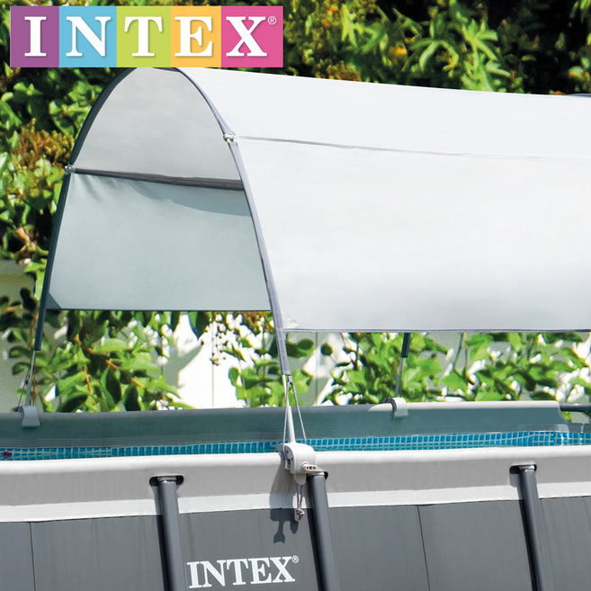 인텍스 28054 풀장 캐노피 수영장 그늘막 인덱스 UV 자외선 차단 방수 케노피 천막, 1개
