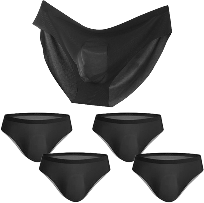 스포코지 남자 삼각팬티 아이스 쿨 냉감 심리스 에어리즘 무봉제 4종