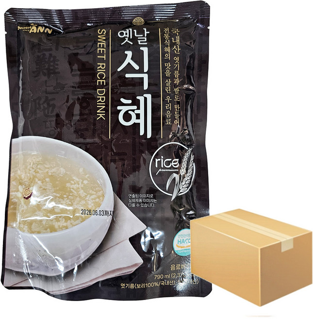 디저트앤 옛날식혜 790ml x 10개 전통 농축 원액 음료