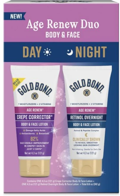 골드본드 에이지 리뉴 데이 & 나이트 듀오 로션 세트 각 121g - 쿠팡