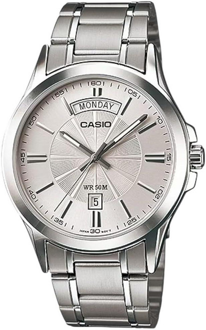 141281 Casio MTP-1381D-7AVDF 남성용 아날로그 쿼츠 클래식 스테인리스 스틸 시계