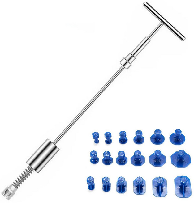 데일리쇼핑 자동차 셀프덴트 차문 찌그러짐 복원 문콕 글루 덴트장비, 실버, 1세트