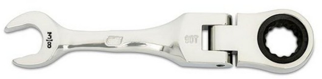 GEARWRENCH 1cm(3/8인치) 90톱니 12포인트 스터비 플렉스 콤비네이션 래칫 렌치 | 86871, 1개