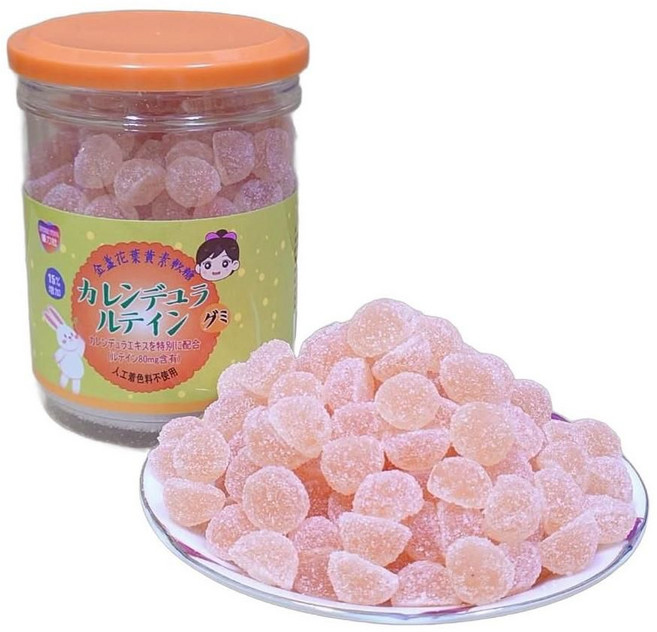 廣融 魚肝油+鈣 金盞花葉黃素 益生菌軟糖 罐裝, 275g, 1罐