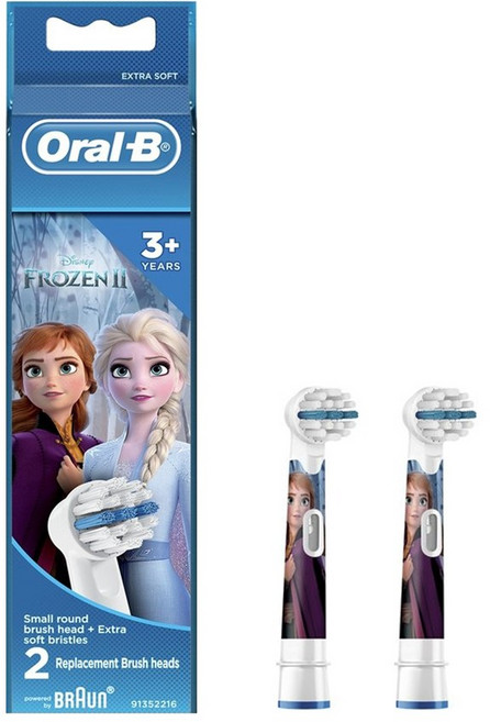 오랄비 스테이지스 파워 어린이용 전동칫솔 리필모 2p, 4개, EB10-2(겨울왕국)