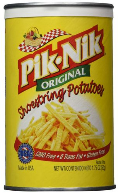 픽-닉 오리지널 슈스트링 포테이토 1.75온스 (4개 팩) Pik-nik Original Shoestring Potatoes 1.75 oz (Pack of 4), 1개