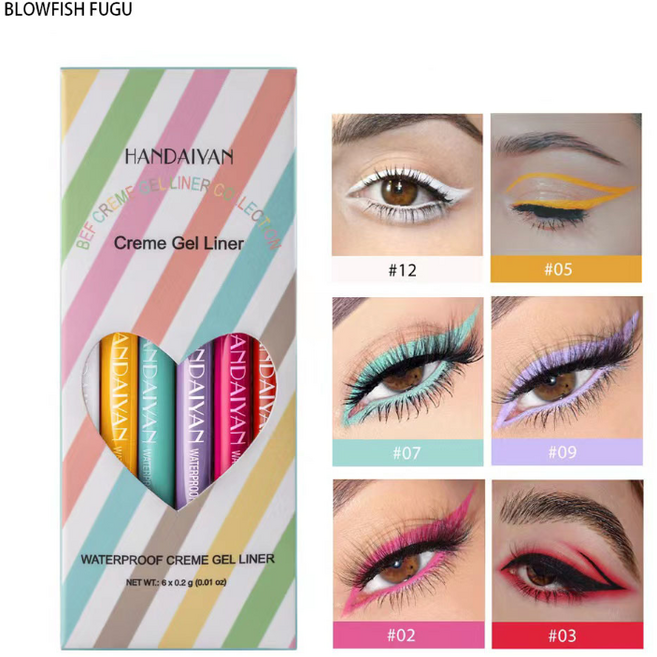 BLOWFISH FUGU 컬러 라이너 워터프루프 안 번져요+랜덤 사은품, 2#3#5#7#9#12#, 1개