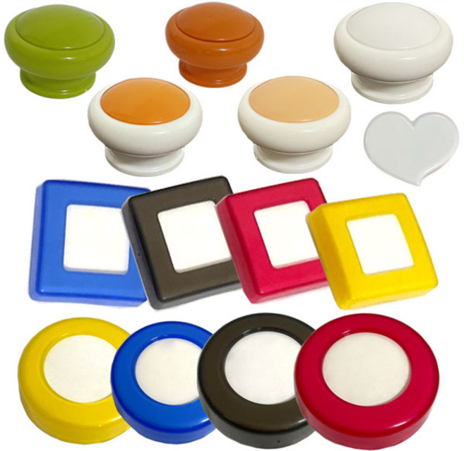 가구가구또가구 컬러 플라스틱손잡이 가구 1구손잡이 서랍장 문, 04_ p사각1구손잡이(블랙), 1개