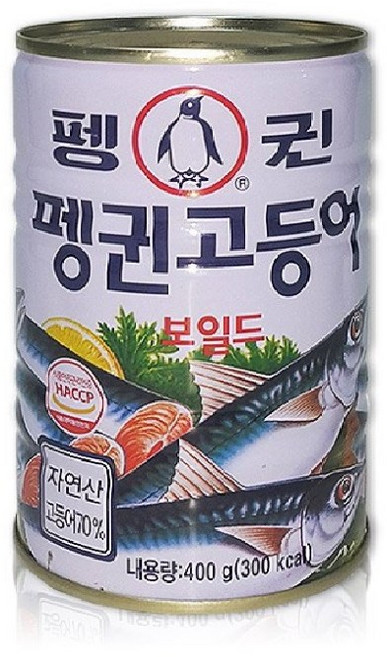 펭귄 고등어 통조림, 400g, 12개