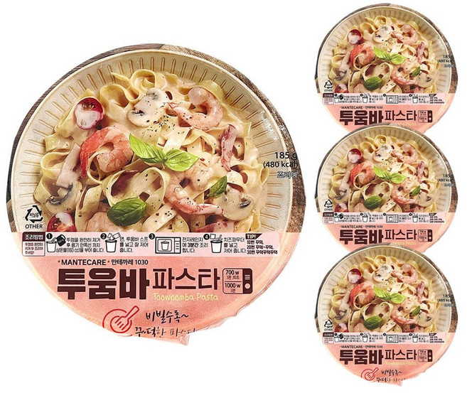 백제 만테까레 투움바 파스타 코스트코, 4개, 185g