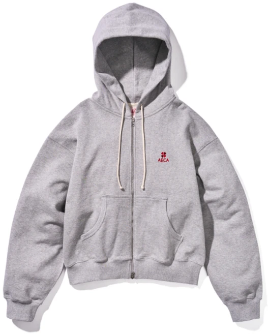 에이카화이트 EVERYDAY AECA CLOVER ZIP UP HOODIE-GREY - 쿠팡