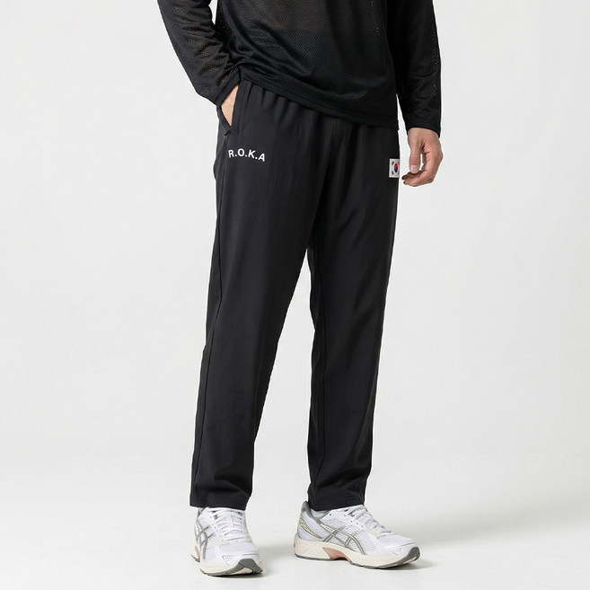 아소트 남성 로카 기능성 스판 긴바지 코리아 아미 ROKA 스포츠웨어 쿨링 트레이닝바지